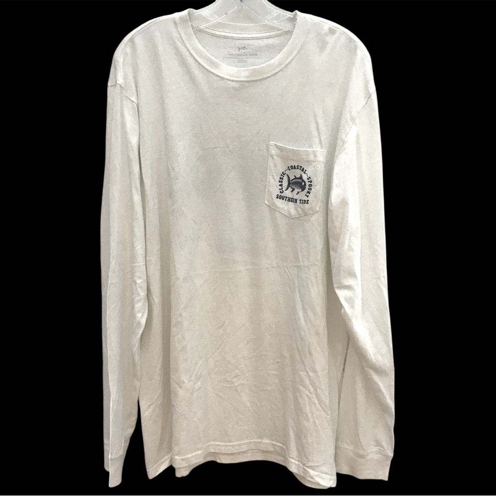 SOUTHERN TIDE Classic Coastal Spooky Glow-in-the-Dark Long Sleeve T-Shirt - Picture 4 of 14